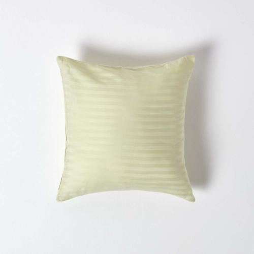 Taie D'oreiller Vert Sauge 100% Coton Egyptien 330 Fils 40 X 40 Cm