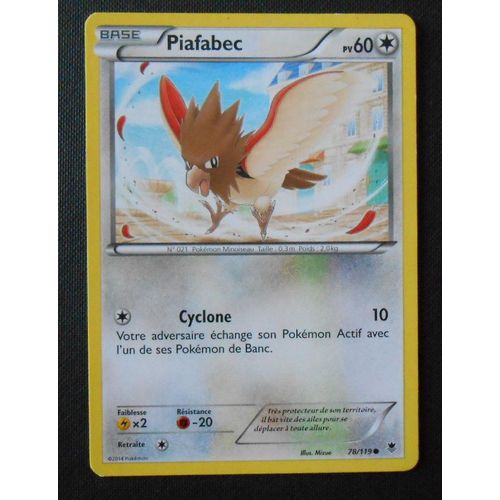 Pokémon - 78/119 - Piafabec - Xy - Vigueur Spectrale - Commune