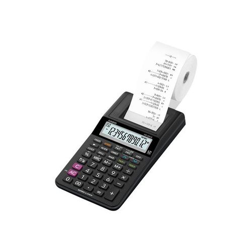 Casio HR-8RCE - Calculatrice avec imprimante - LCD - 12 chiffres - pile - noir