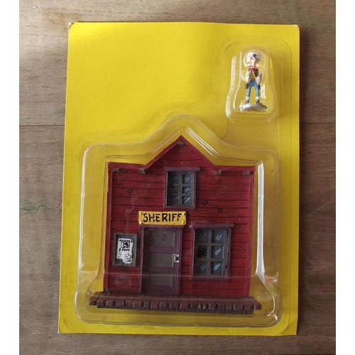 Lucky Luke Plastoy Comics 2007 Atlas Plomb : La Maison Du Sheriff + Figurine De Lucky Luke Réf 6602201