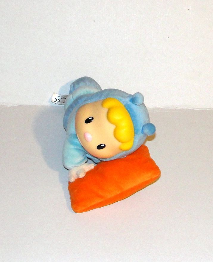 Peluche Cotoons Veilleuse Chenille Luciole Berceuse Modele Bleu 25 Cm Rakuten