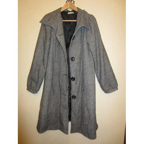 Manteau Gris Chiné T 44