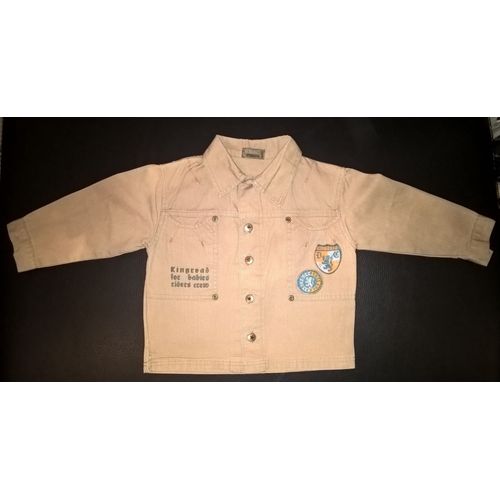 Chemise We Are Babiz Manches Longues Coton 18 Mois Beige