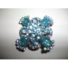 Broche Ovale Bleu