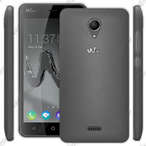 Ebeststar ®  Film Protection Écran En Verre Trempé + Coque Silicone Gel Ultra Fine Housse Etui Souple Pour Wiko Freddy, Couleur Transparent [Dimensions Precises De Votre Appareil : 143 X 71,8 X 10,6 Mm, Écran 5'']