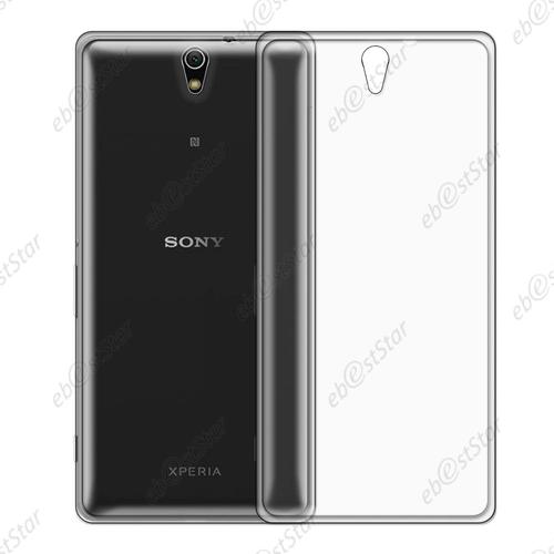 Ebeststar ®  Coque Silicone Gel Ultra Fine Housse Etui Souple Pour Sony Xperia C5 Ultra, C5 Ultra Dual E5533 + Mini Stylet + 3 Film Écran, Couleur Transparent [Dimensions Precises De Votre Appareil : 164,2 X 79,6 X 8,2 Mm, Écran 6'']