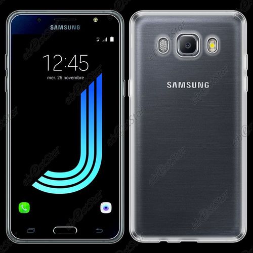 Ebeststar ® Verre + Housse Coque Protection Silicone Gel Ultra Fine 0,3mm Etui Souple Pour Samsung Galaxy J5 2016 Sm-J510f, Couleur Transparent [Dimensions Precises De Votre Appareil : 145,8 X 72,3 X 8,1 Mm, Écran 5.2'']