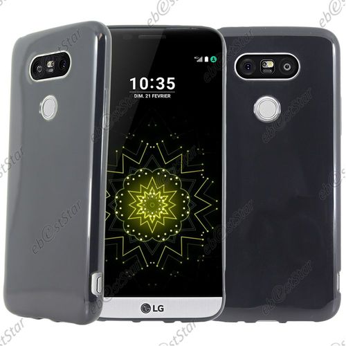 Ebeststar ® Pour Lg G5 H850, G5 Dual, G5 Se, G5 Lite - Housse Etui Coque Souple Silicone Gel Sans Motif, Couleur Noir [Dimensions Precises De Votre Appareil : 149,4 X 73,9 X 7,7 Mm, Écran 5.3'']