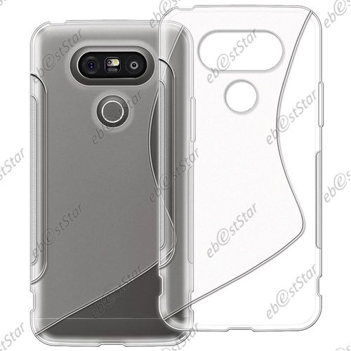 Ebeststar ®  Coque S-Line Silicone Gel Motif Vague Housse Etui Protection Souple Pour Lg G5 H850, G5 Dual, G5 Se, G5 Lite, Couleur Transparent [Dimensions Precises De Votre Appareil : 149,4 X 73,9 X 7,7 Mm, Écran 5.3'']