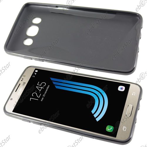 Ebeststar ® Etui Housse Coque S-Line Silicone Protection En Gel Pour Samsung Galaxy J5 2016 Sm-J510f, Couleur Noir [Dimensions Precises De Votre Appareil : 145,8 X 72,3 X 8,1 Mm, Écran 5.2'']