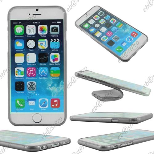 Ebeststar ® Stylet + Lot X3 Housse Coque Protection Silicone Gel Ultra Fine 0,3mm Etui Souple Pour Apple Iphone 6s 6 Écran 4.7", Couleur Transparent, Noir, Bleu [Dimensions Precises De Votre Appareil : 138,3 X 67,1 X 7,1 Mm, Écran 4.7'']