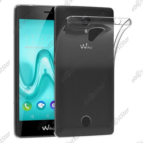 Ebeststar ® Pour Wiko Tommy - Housse Etui Coque Silicone Gel Souple Ultra Fine 0,3mm Et Invisible, Couleur Transparent [Dimensions Precises De Votre Appareil : 146 X 71,5 X 8,8 Mm, Écran 5'']