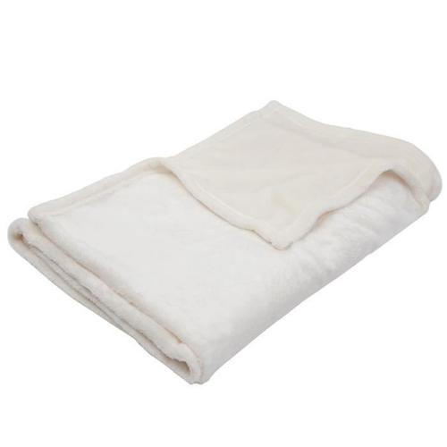 Babycalin Couverture Bébé Ecru Flanelle - 100 X 150 Cm