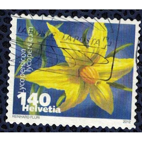 Suisse Oblitération Thématique Used Stamp Lycopersicum Légumes En Fleur Tomate 2012 Wns N° Ch010.12