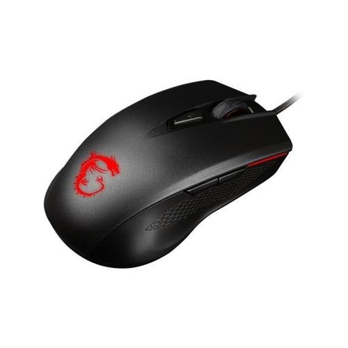 MSI Souris Gamer CLUTCH GM40 GAMING Filaire - Rétroéclairé - Optique - 5000 dpi - 9 Boutons - Noir - PC