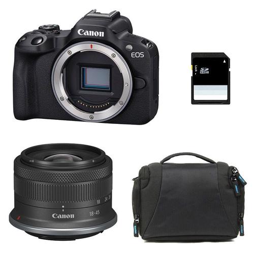 CANON EOS R50 + RF-S 18-45mm F4.5-6.3 IS STM Garanti 3 ans + Sac + Carte SD 8 Go