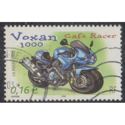 Timbre N°3512 Y&t 0,16  Multicolore Série "Collection Jeunesse" Cylindrées Et Carénages Motos Voxan 1000 Café Racer