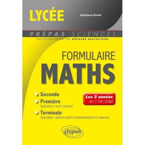 Formulaire Lycée Mathématiques
