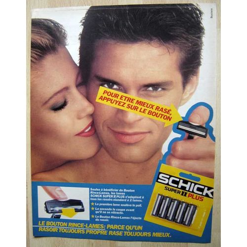 Publicité Papier - Rasoir Schick De 1982