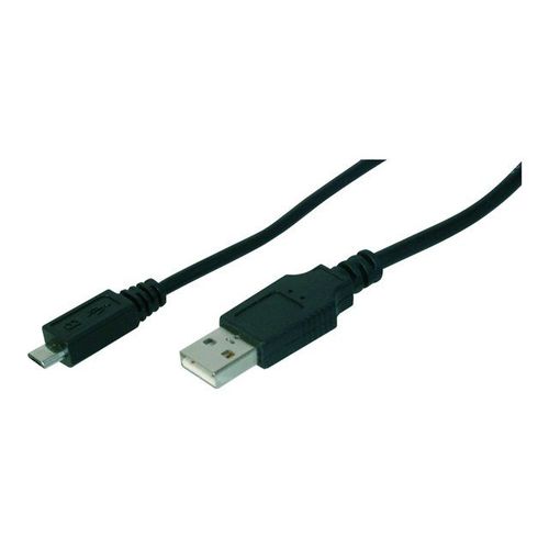ASSMANN - Câble USB - Micro-USB de type B (M) pour USB (M) - 1 m - moulé - noir