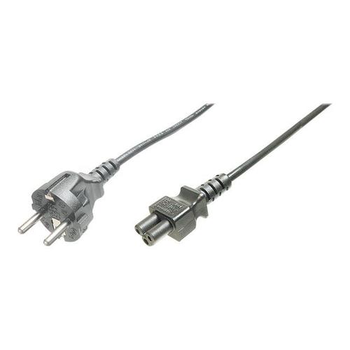 ASSMANN - Câble d'alimentation - IEC 60320 C5 pour power CEE 7/7 (M) - CA 250 V - 75 cm - moulé - noir - Allemagne