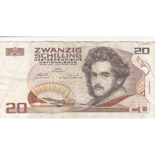 Billet De 20 Schilling 1986