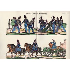 Artillerie Montée. Image D'épinal. (René Perroud, Tiré Sur Le Bois Original De La Maison Pellerin)