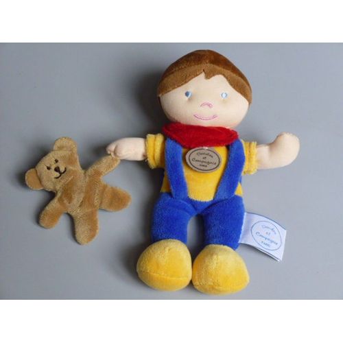 Doudou Et Compagnie Les P'tits Bouts De Doudou  Garçon Salopette Le Bricoleur