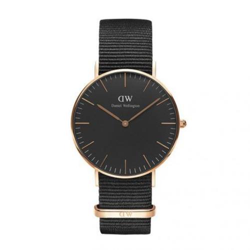 Montre Daniel Wellington Femme Classic Black Cornwall 36mm Dw00100150 - Noir Rose Or