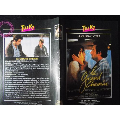 Tele K7 Jaquette Du Filmle Grand Chemin.(1986).Réalisation.Jean-Loup Hubert Avec Anémone Richard Bohringer Antoine Hubert Vanessa Guedj Christine Pascal