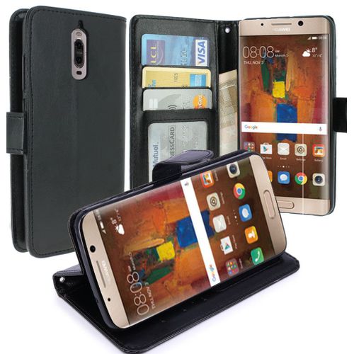 Housse Huawei Mate 9 Pro, Housse Coque Etui De Luxe Portefeuille Porte Carte Et Billet Pour Huawei Mate 9 Pro (Housse Luxe Noir)
