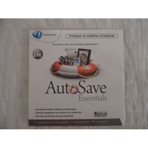 Autosave Essentials - Ne Perdez Plus Vos Données Importantes 