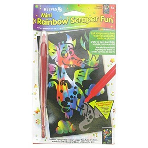 Mini Carte A Gratter Arc-En-Ciel - Dragon 