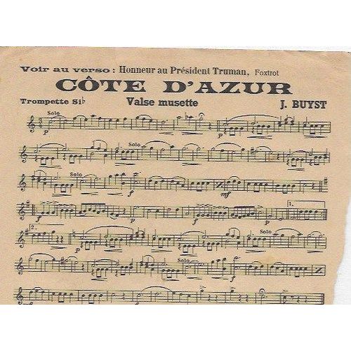 Cote D'azur - Honneur Au President Truman