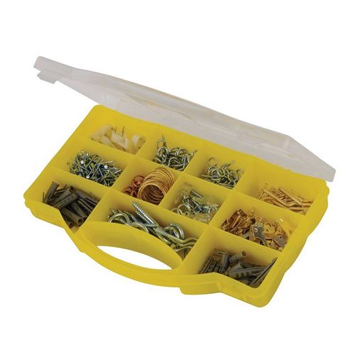 Coffret de crochets pour cadres et autres fixations - 545 pcs