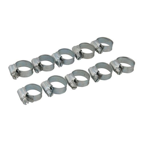 Lot de 10 colliers de serrage - 12 - 20 mm (OO)