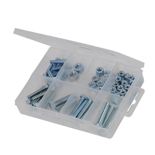 Coffret de boulons et écrous hexagonaux - 75 pcs