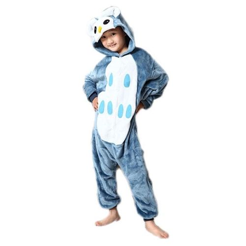 Combinaison Grenouillère Pyjama Enfant Peluche Douce Et Chaude - Modèles Licorne Panda Bourriquet Girafe Totoro Salamèche Et Autres - Taille 105 À 125cm - Black Sugar Déguisement Cosplay Mardi Gras