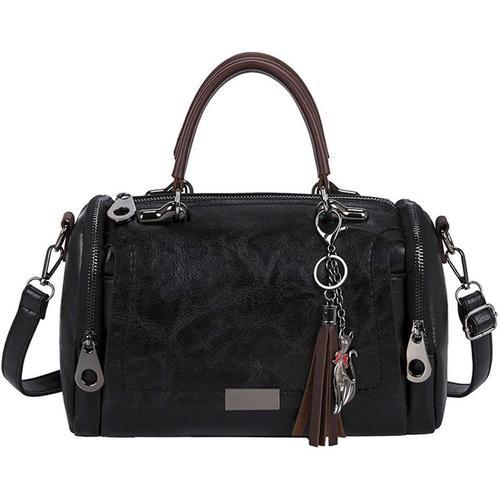 Petit Sac Bandoulière Femme Trapèze Sac à Main Porté Epaule Cuir PU - Pochette Soirée Mode Travail Shopping Elégant Tendance Chic