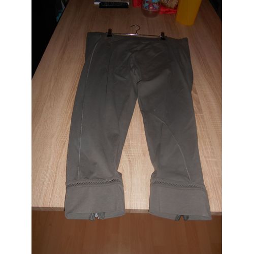 Legging Mi-Long Gris Taupe T05 Vigne By Elora