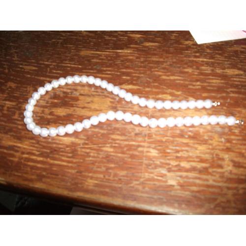 Collier De Perles Blanc