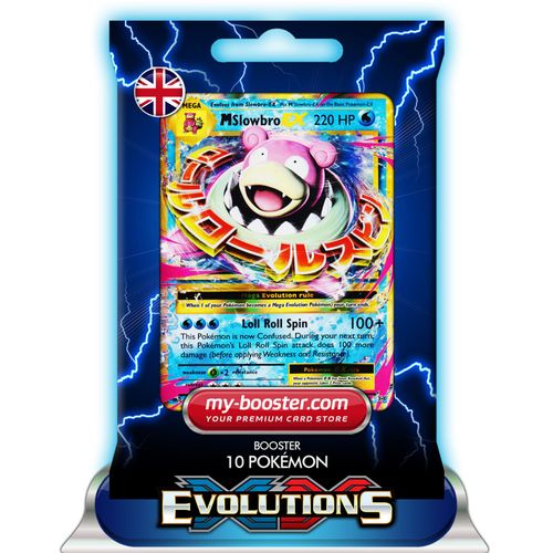 Mega Slowbro Ex (Flagadoss) 27/108 220hp Xy12 Evolutions - Booster De 10 Cartes Pokemon Anglaises My-Booster