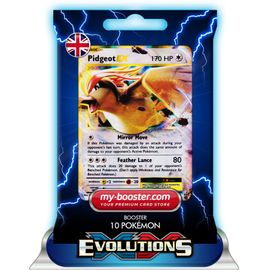 Pidgeot Ex (Roucarnage) 64/108 170hp Xy12 Evolutions - Booster De 10 Cartes Pokemon Anglaises My-Booster