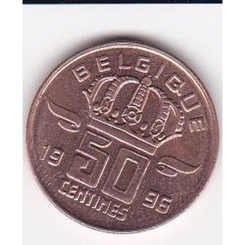 Pièce De 50 Centimes 1996 Belgique