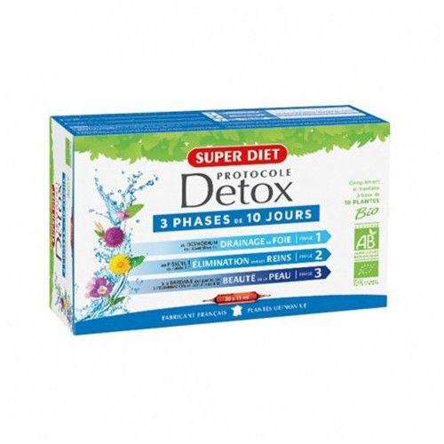Super Diet Protocole Detox 30 Ampoules. 