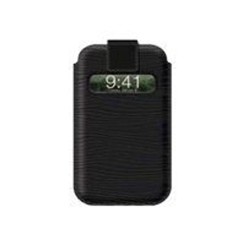 Belkin Verve Pull - Étui Pour Téléphone Portable - Cuir - Noir