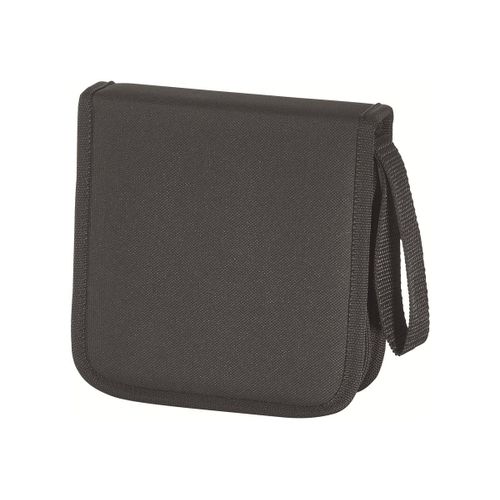 Hama CD/DVD Nylon Wallet 32 - Portefeuille pour disques CD/DVD - 32 disques - Nylon 600D - noir, bleu