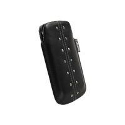 Krusell Kalix Mobile Pouch Medium - Housse Pour Téléphone Portable - Cuir - Noir