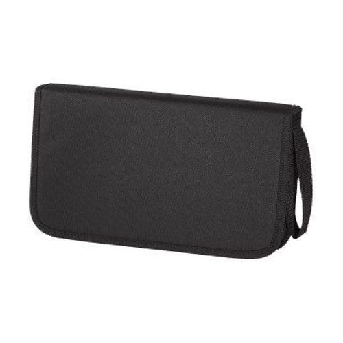 Hama CD/DVD Nylon Wallet 64 - Portefeuille pour disques CD/DVD - 64 disques - Nylon 600D - noir, bleu