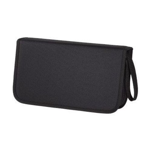 Hama CD/DVD Nylon Wallet 104 - Portefeuille pour disques CD/DVD - 104 disques - Nylon 600D - noir, bleu